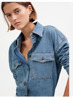 MADEWELL oversized denim shaket